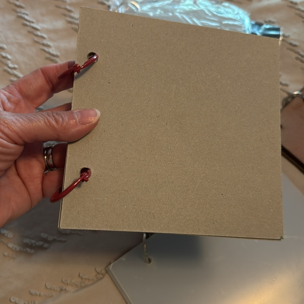 Decorative Scrapbook Set - Silver, Brown, Cream - Picture 5 of 7